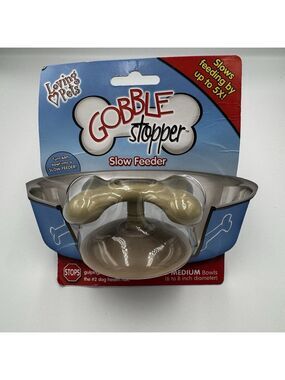 Loving Pets Slow Feeder Gobble Stopper Medium 6–8” Pet Bowl Insert